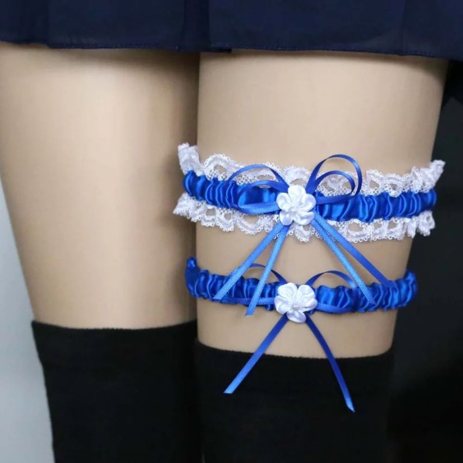 Fashion Kawaii Shop Lingerie | Soft Bowknot Garter Stockings Leg Ring