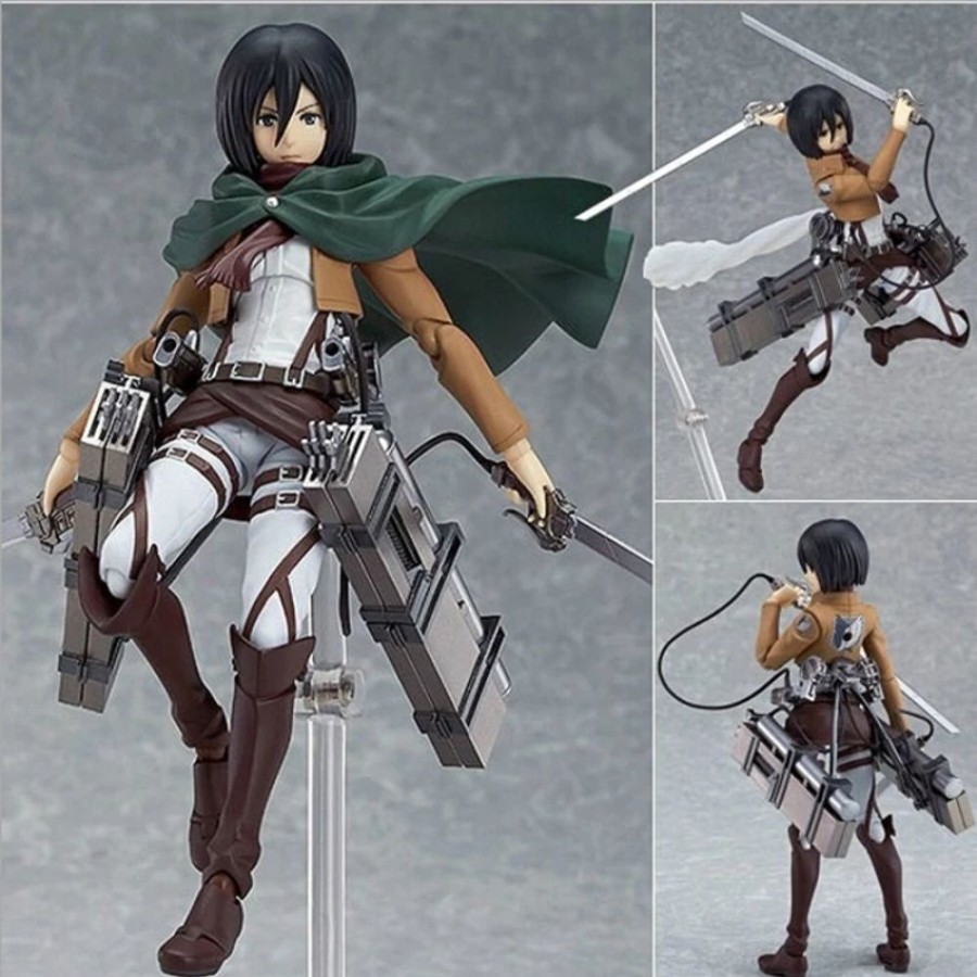 Toys Kawaii Shop | Attack On Titan Mikasa Ackerman Eren Jaeger Levi Action Figures