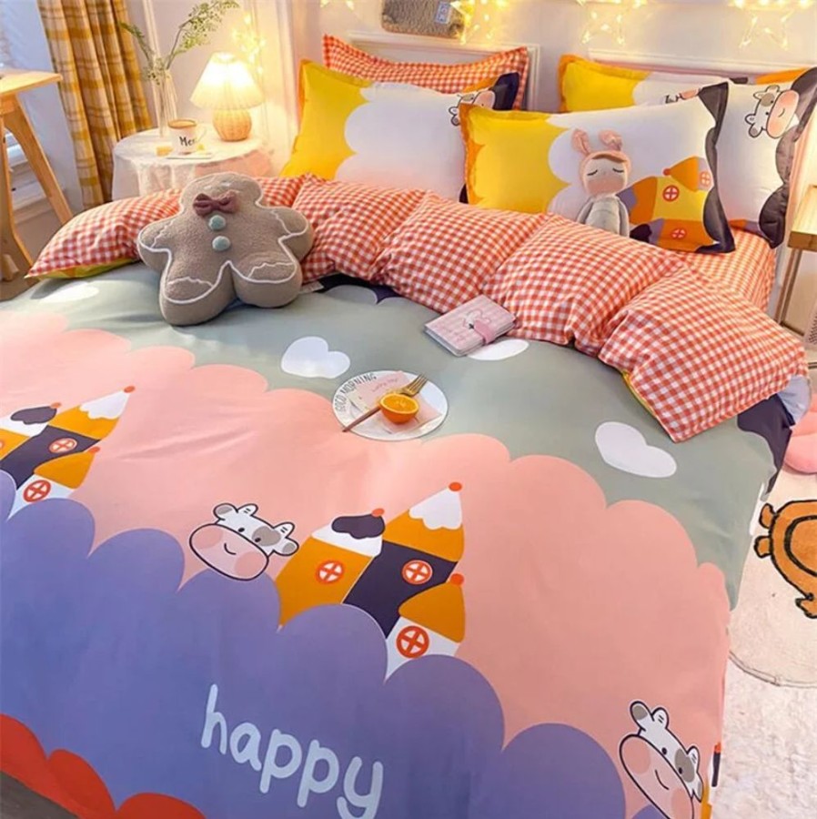 Home & Gadgets Kawaii Shop | Kawaii Colorful Bedding Sets