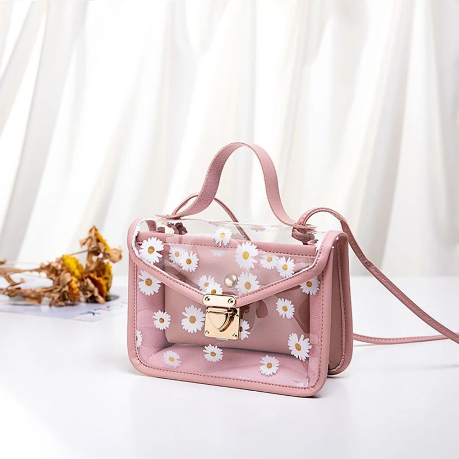 Accessories Kawaii Shop | Daisy Transparent Shoulder Bag