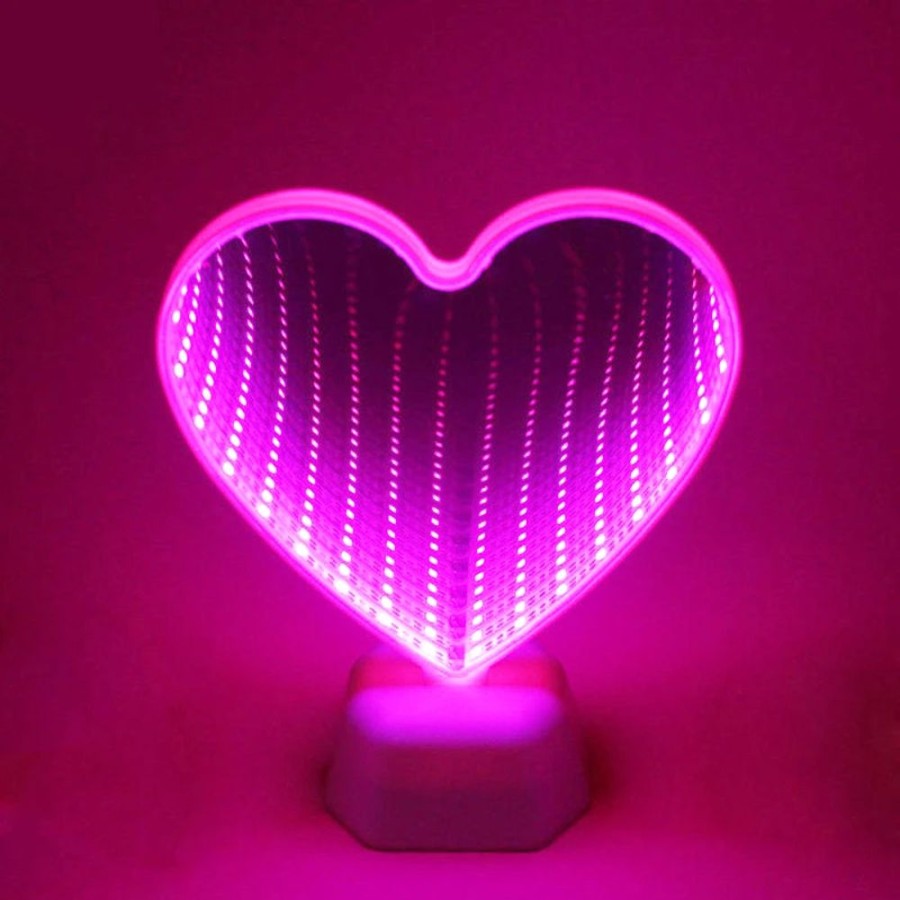 Home & Gadgets Kawaii Shop | Kawaii Heart 3D Led Light Mirror