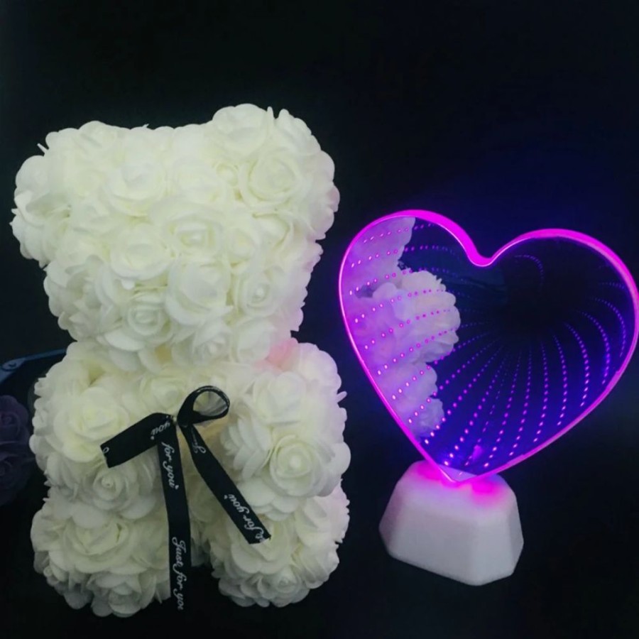 Home & Gadgets Kawaii Shop | Kawaii Heart 3D Led Light Mirror