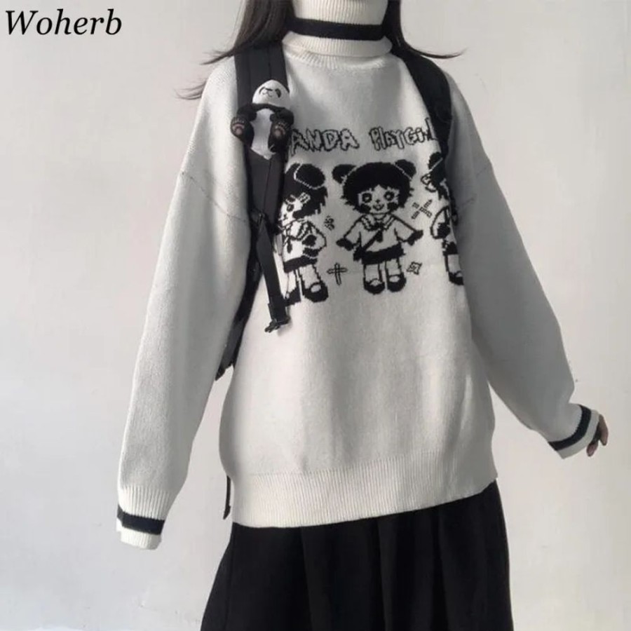 Fashion Kawaii Shop Sweaters & Hoodies | Korean Harajuku Anda P Aygir Ju Per