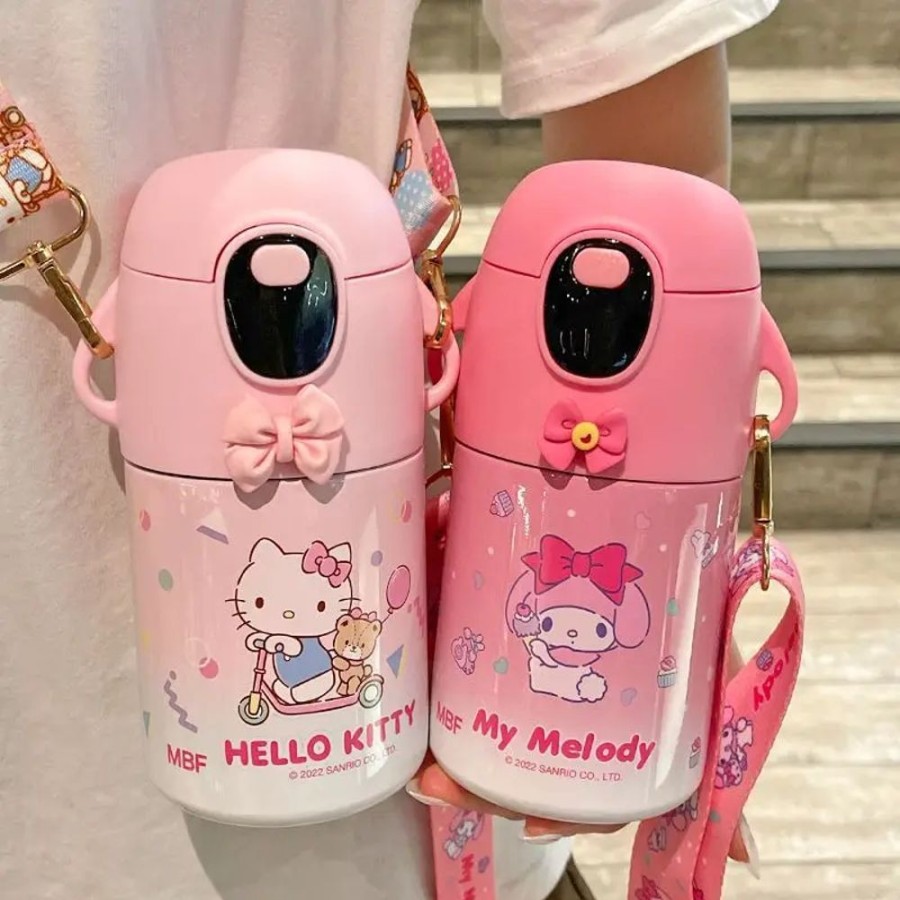 Home & Gadgets Kawaii Shop | Kawaii Sanrio Thermos Cup With Led Temperature Display