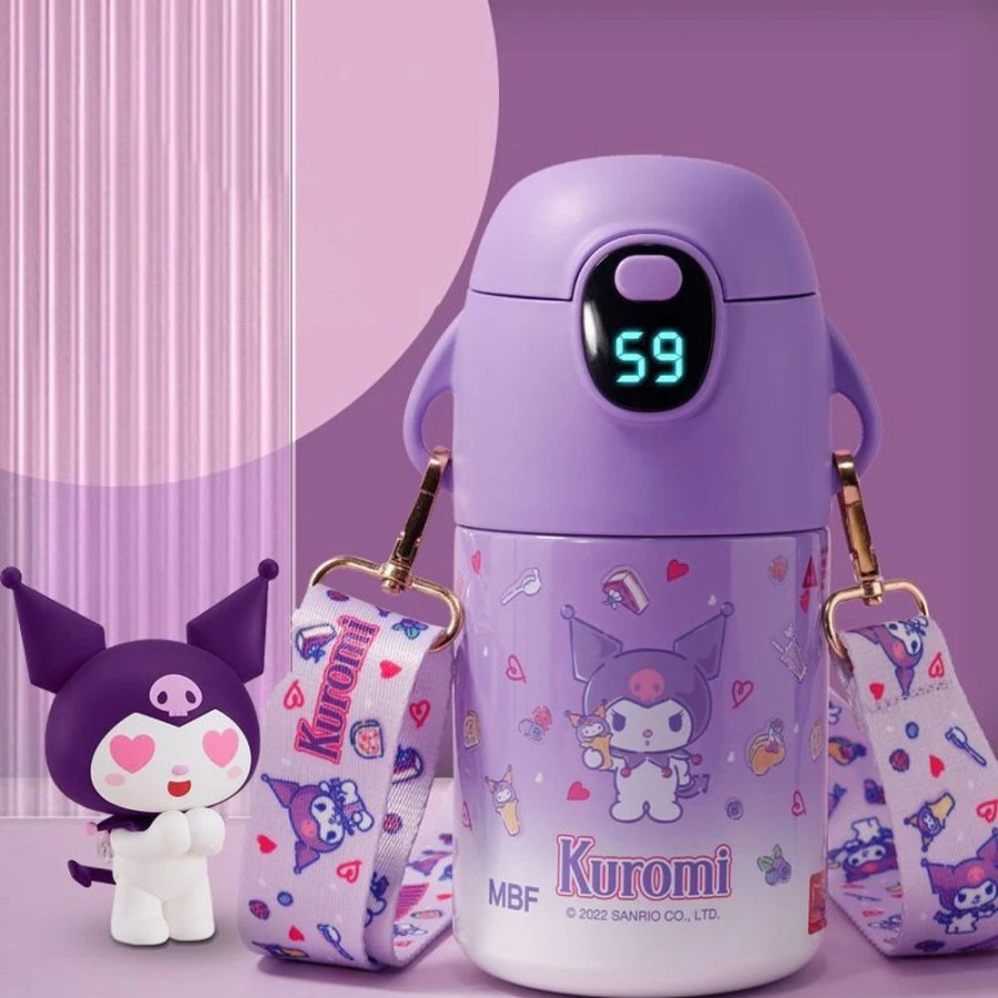 Home & Gadgets Kawaii Shop | Kawaii Sanrio Thermos Cup With Led Temperature Display