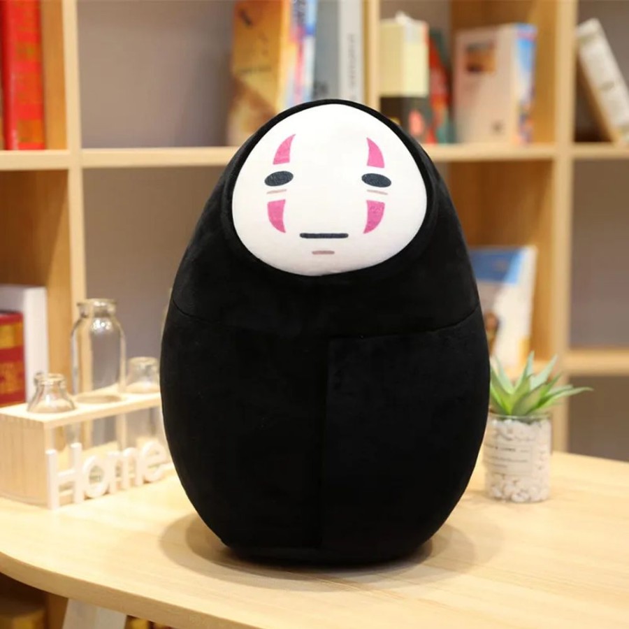 Toys Kawaii Shop | Kawaii Spirited Away No Face Neck Pillow & Hat Plush