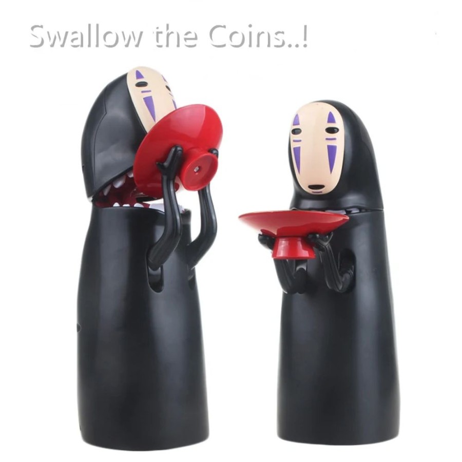 Toys Kawaii Shop | Japanese Spirited Away No Face Electric Piggy Bank