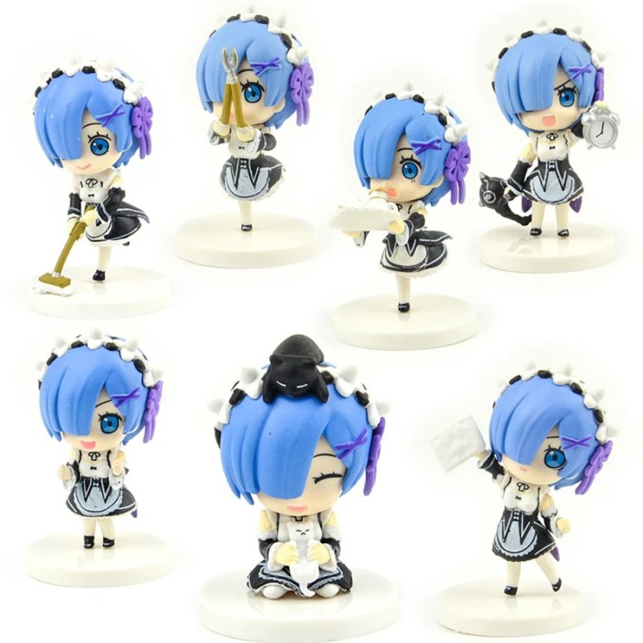 Toys Kawaii Shop | Kawaii Chibi Re:Zero Rem Maid Action Figure