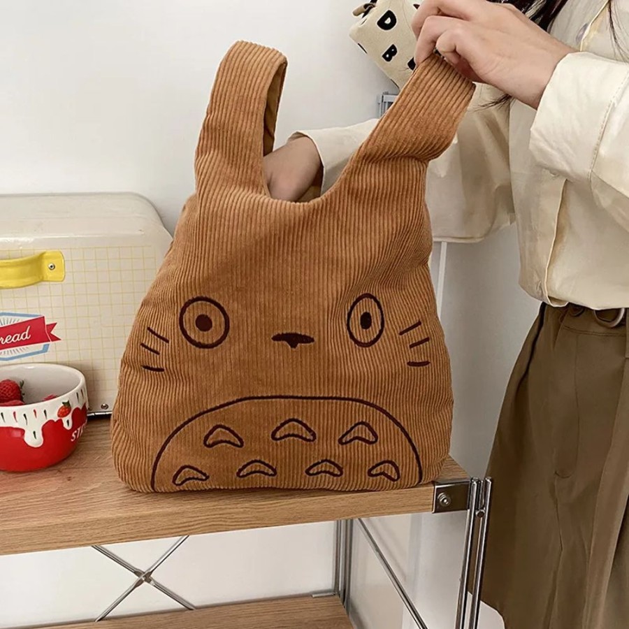 Accessories Kawaii Shop | Canvas Totoro Handbag