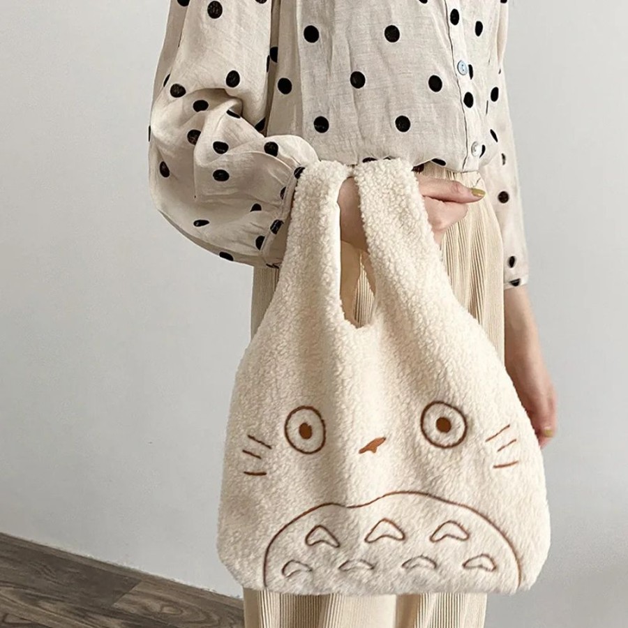 Accessories Kawaii Shop | Canvas Totoro Handbag