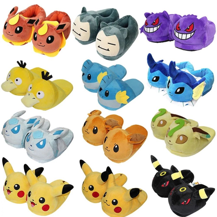 Fashion Kawaii Shop Slippers | Kawaii Pokemon Cotton Slippers