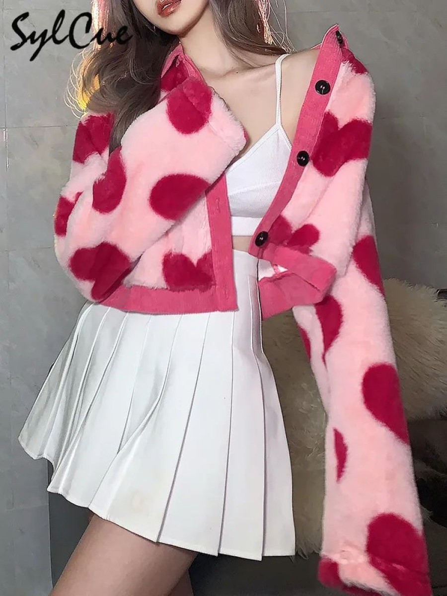 Fashion Kawaii Shop Coats & Jackets | Heart A Atch Ove Coat Pink