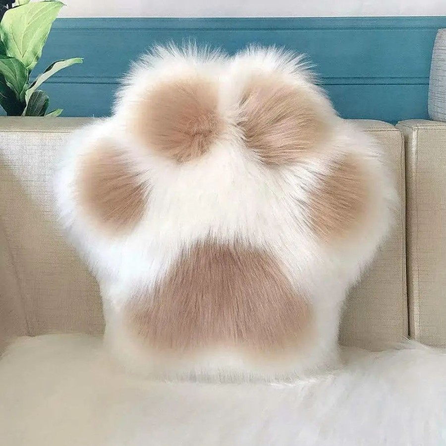 Home & Gadgets Kawaii Shop | Kawaii Fluffy Cat Paw Pillow