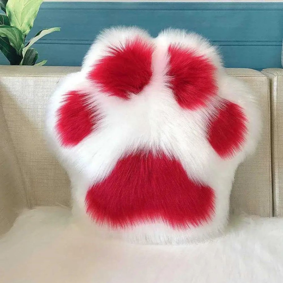 Home & Gadgets Kawaii Shop | Kawaii Fluffy Cat Paw Pillow