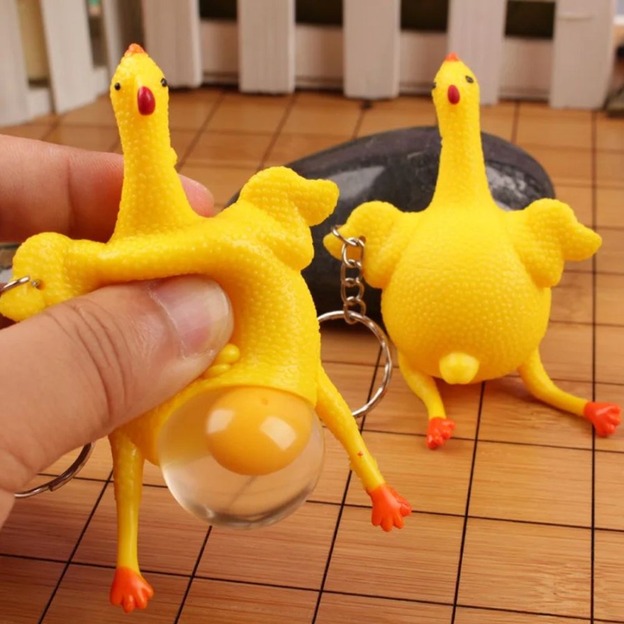 Accessories Kawaii Shop | Cute Egg Laying Keychain