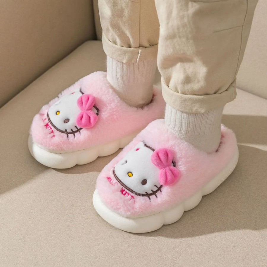 Fashion Kawaii Shop Slippers | Kawaii Sanrio Plush Slippers