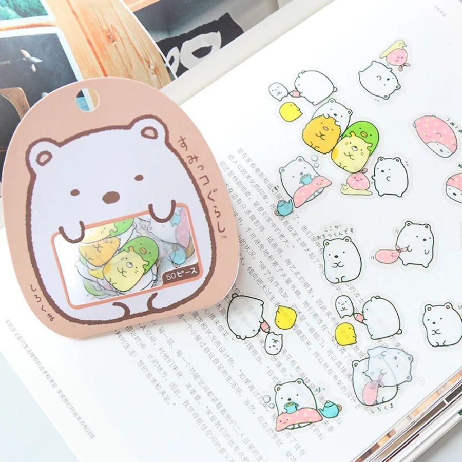 Stationary Kawaii Shop | 50 Pcs Bear Kawaii Stickers