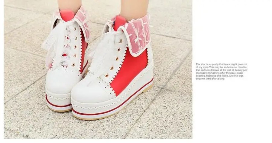 Fashion Kawaii Shop Shoes & Boots | Sweet Lolita Anime College Bowknot Shoes