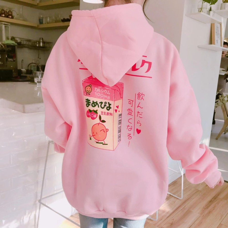 Fashion Kawaii Shop Sweaters & Hoodies | Kawaii Harajuku Kpop Pastel Juice Sweatshirts