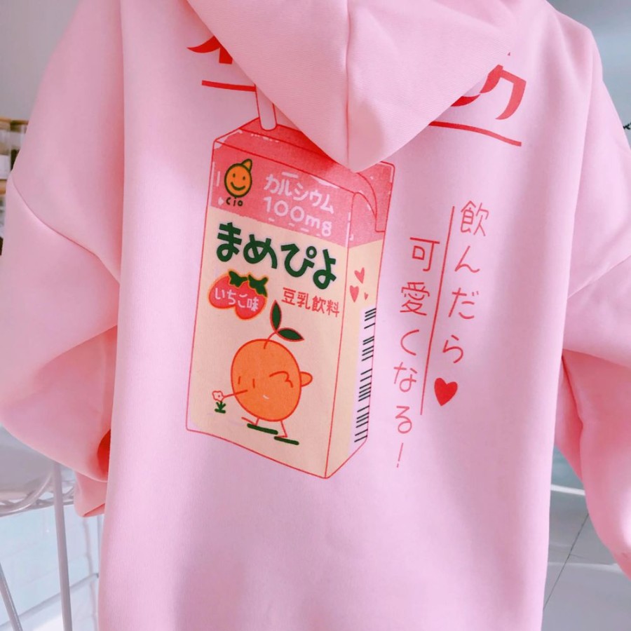 Fashion Kawaii Shop Sweaters & Hoodies | Kawaii Harajuku Kpop Pastel Juice Sweatshirts