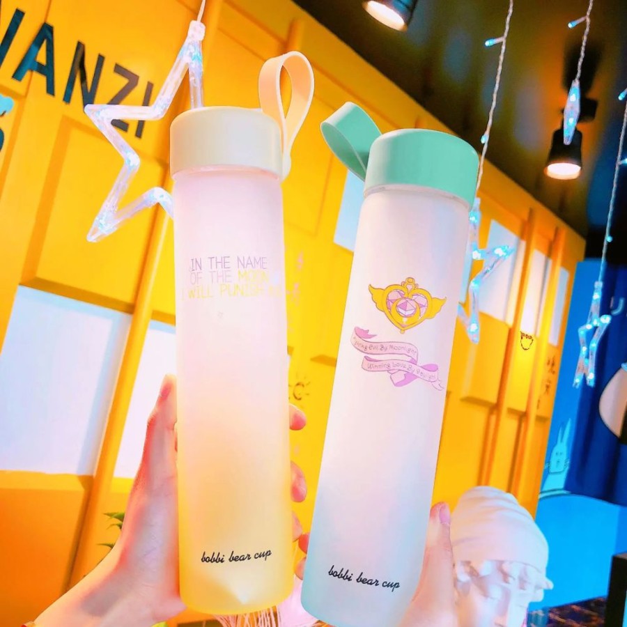 Home & Gadgets Kawaii Shop | Sailor Moon Magic Wand Glass Water Bottle