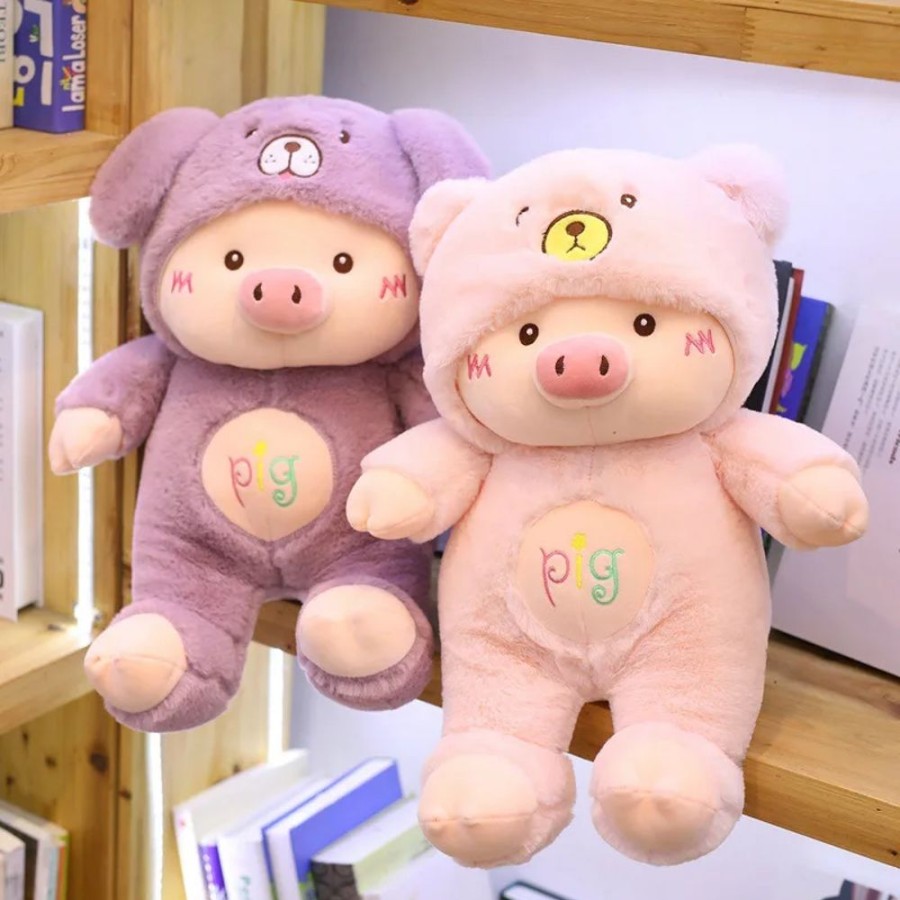 Toys Kawaii Shop | Kawaii Cross-Dressing Piggy Plush Toy