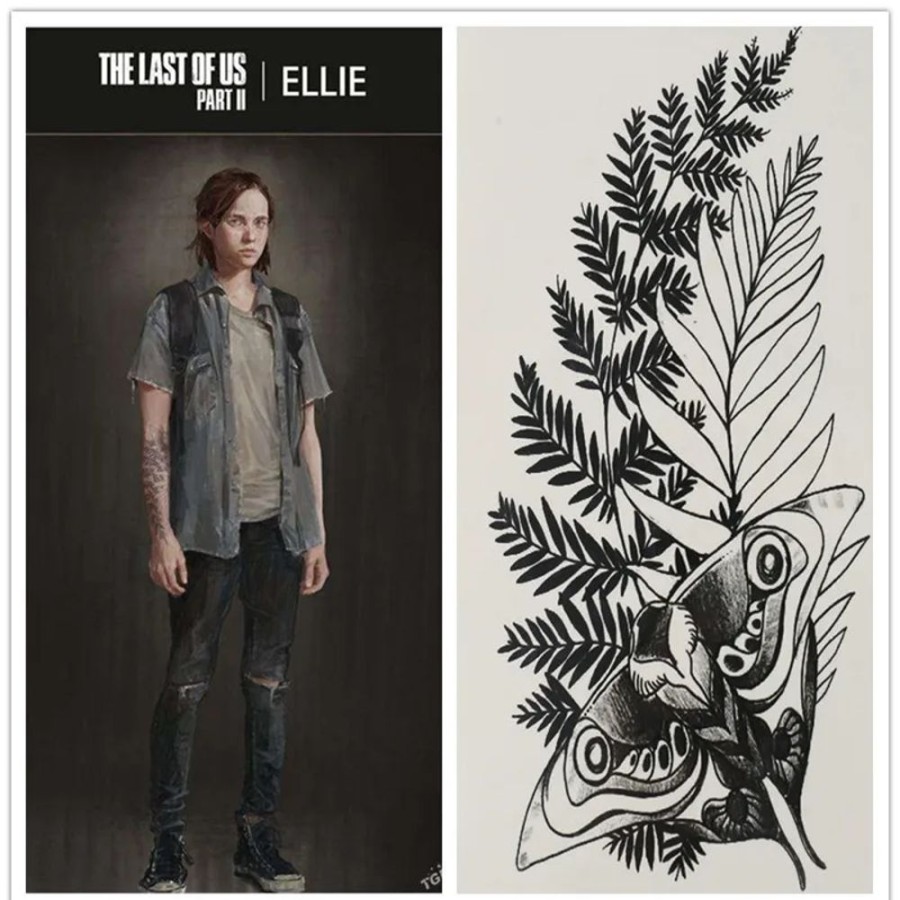 Accessories Kawaii Shop | The Last Of Us Part Ii Ellie Fake Tattoo