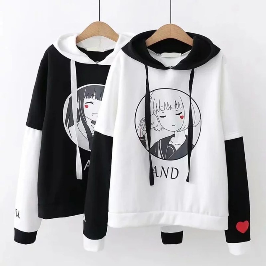 Fashion Kawaii Shop Sweaters & Hoodies | Korean Harajuku Lolita Hoodie