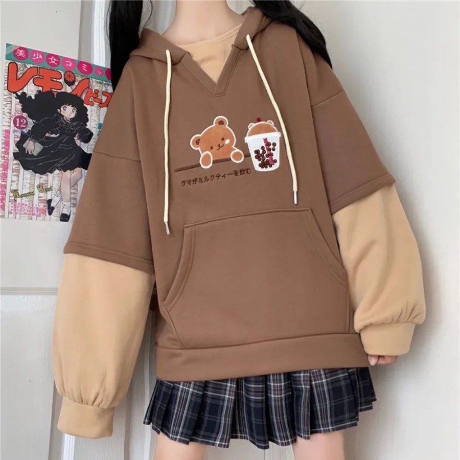 Fashion Kawaii Shop Sweaters & Hoodies | Harajuku Kawaii Bear Hoodie