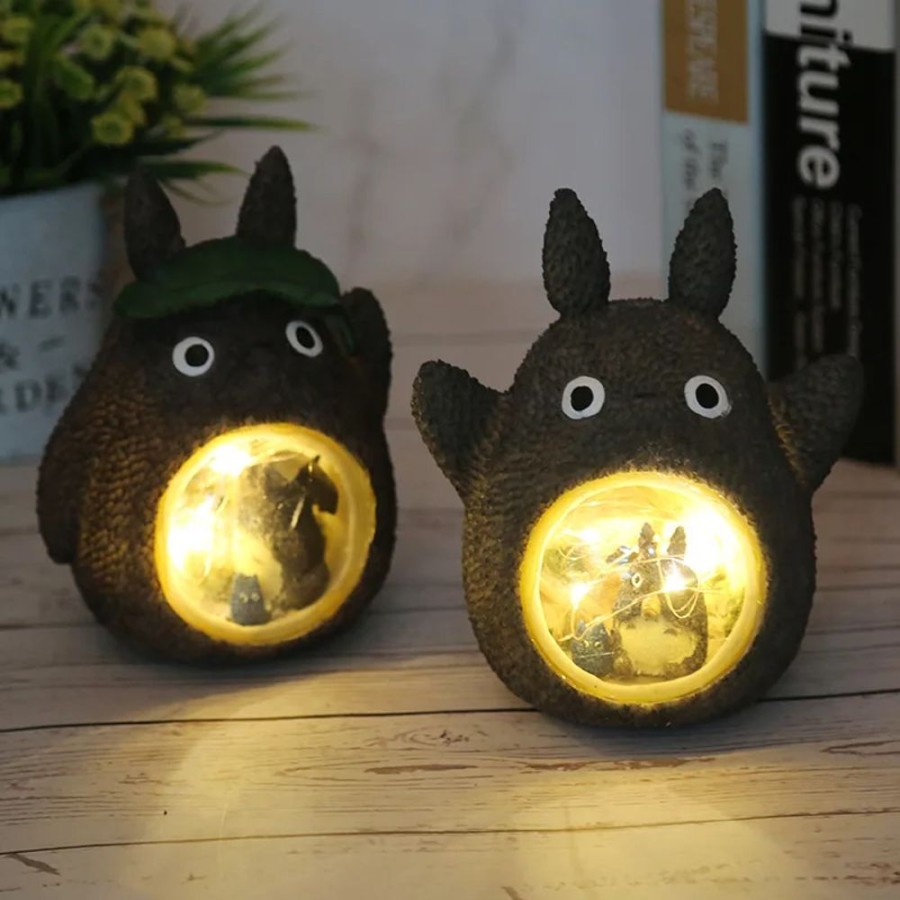 Home & Gadgets Kawaii Shop | Stu Io Ghi Li Spirite W Y Totoro Figures Mo El Toy Le Night Light Toy Nime Totoro St R Resin Home E Or Tion Ki S Toys Gift