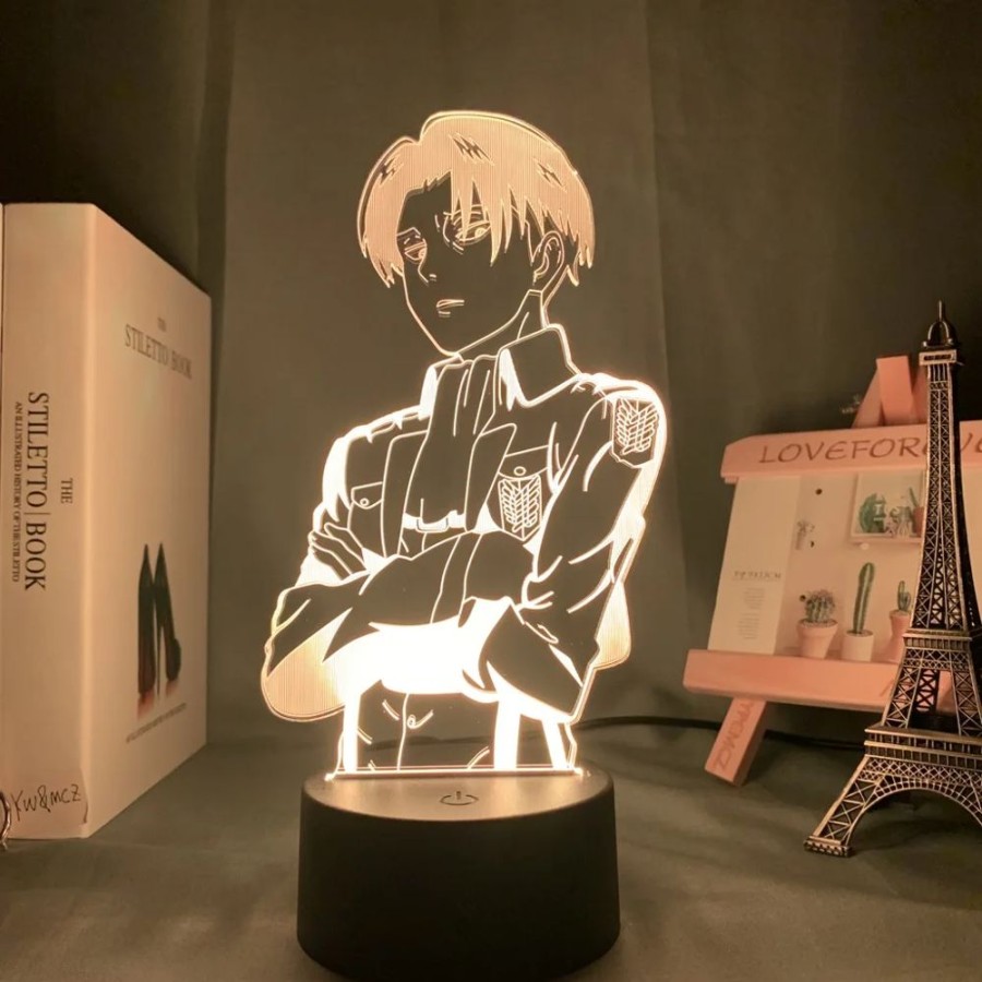 Home & Gadgets Kawaii Shop | Attack On Titan Night Acrylic Table Lamp