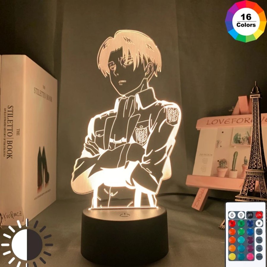 Home & Gadgets Kawaii Shop | Attack On Titan Night Acrylic Table Lamp