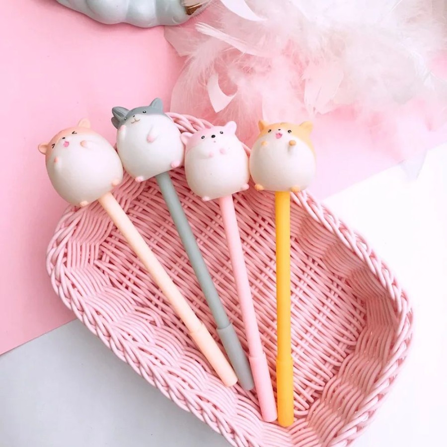 Stationary Kawaii Shop | Kawaii Pastel Hamster Gel Pen