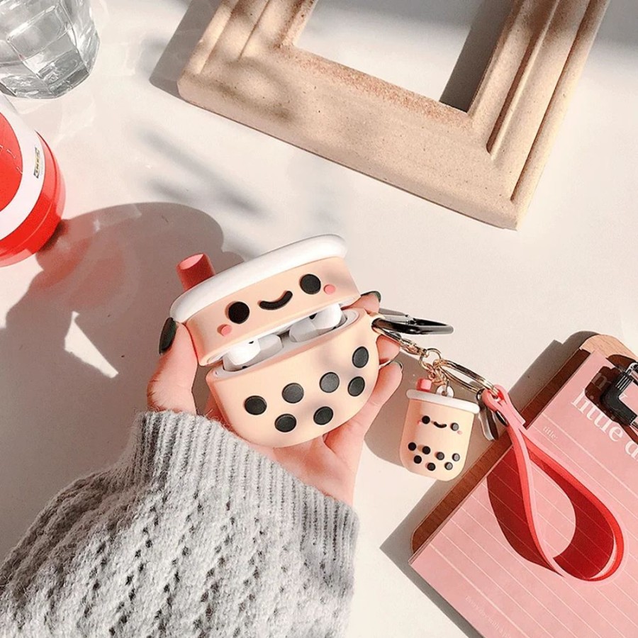 Accessories Kawaii Shop | Boba Bubble Tea Keychain Airpod Case