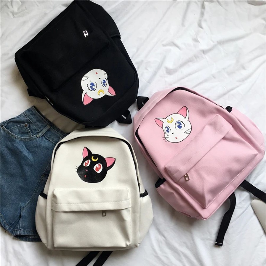 Accessories Kawaii Shop | Kawaii Luna Cat Sailor Moon Backpack Bag