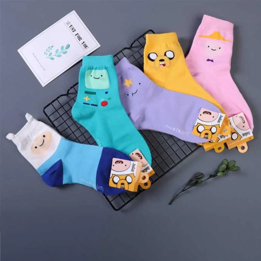 Fashion Kawaii Shop Socks & Stockings | Kawaii Anime Adventure Time Cotton Socks