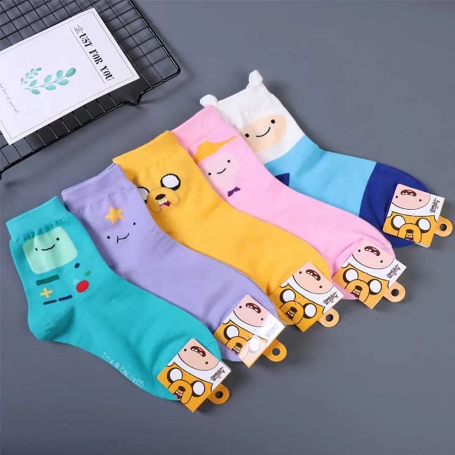 Fashion Kawaii Shop Socks & Stockings | Kawaii Anime Adventure Time Cotton Socks