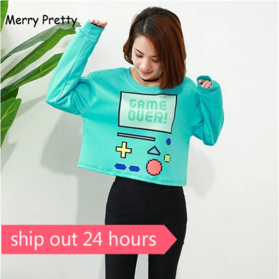 Fashion Kawaii Shop Sweaters & Hoodies | Cute Bmo Adventure Time Sweatshirt