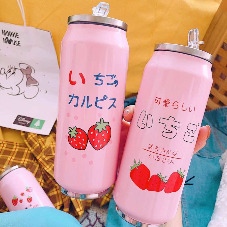 Home & Gadgets Kawaii Shop | Kawaii Strawberry Vacuum Cup