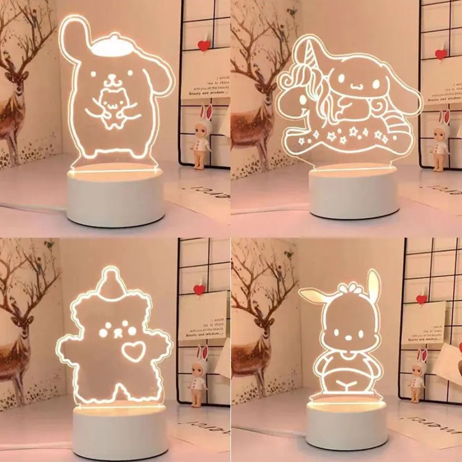 Home & Gadgets Kawaii Shop | Kawaii Sanrio 3D Night Light/Lamp