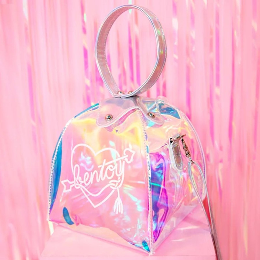 Accessories Kawaii Shop | Pastel Hologram Transparent Crossbody Handbag