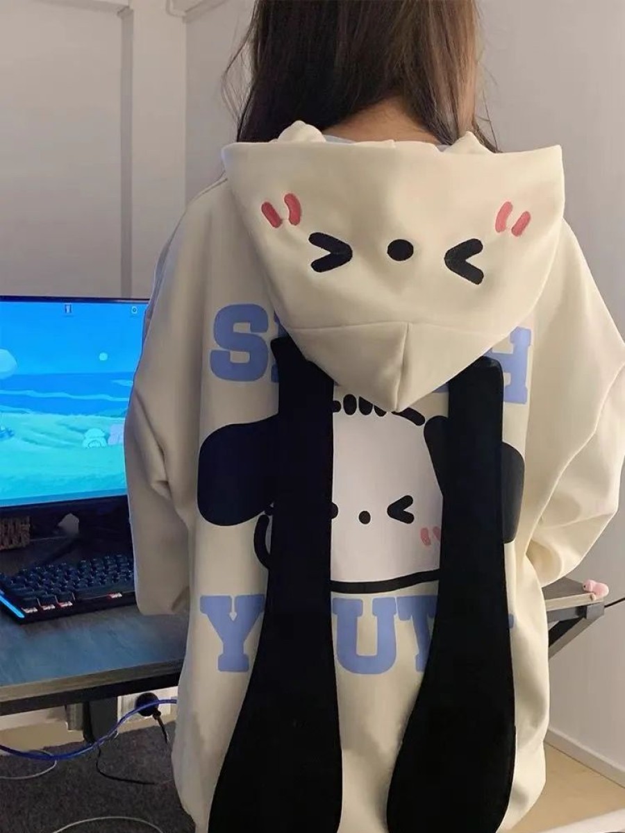 Fashion Kawaii Shop Sweaters & Hoodies | Japane E Noopy Zip Hoodie