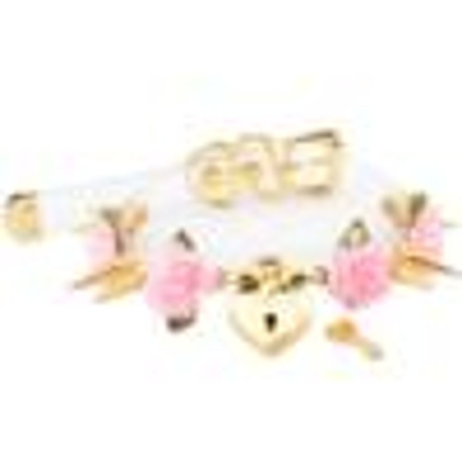 Accessories Kawaii Shop | Lolita Transparent Flowery Golden Spiked Lockable Heart With Key Choker