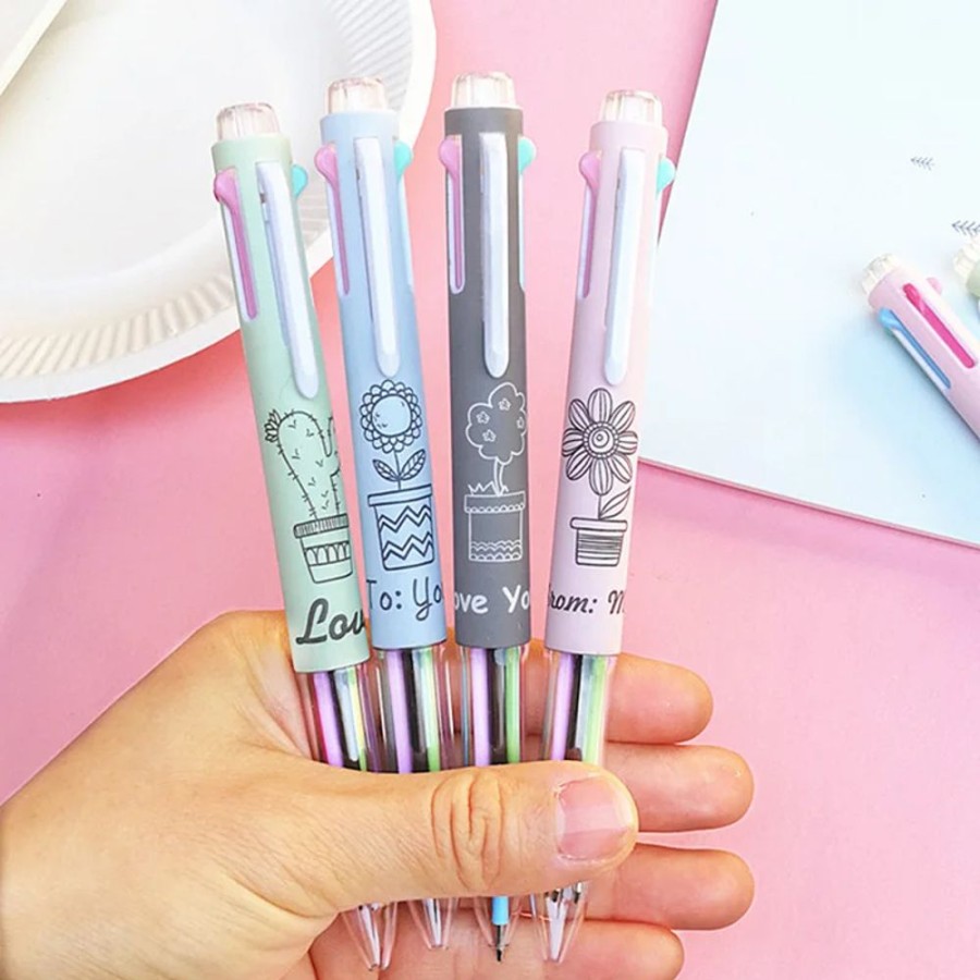 Stationary Kawaii Shop | 5 Colors Kawaii Multicolor Pen