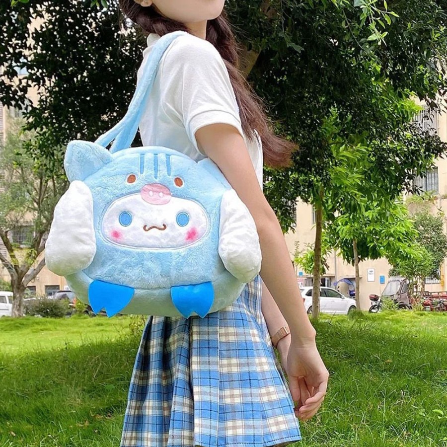 Accessories Kawaii Shop | Cute Cinnamoroll Plush Purse And Shoulder Bag