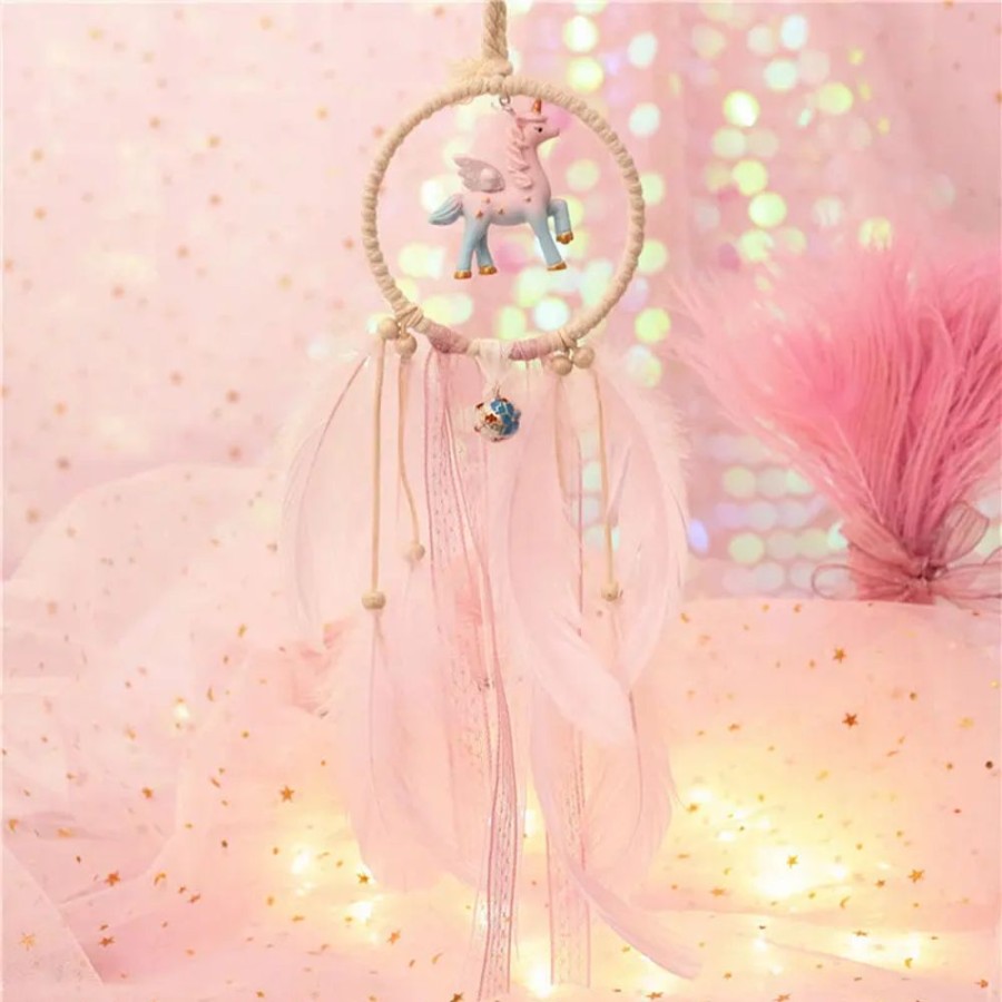 Accessories Kawaii Shop | Lighting Pastel Unicorn Dreamcatcher