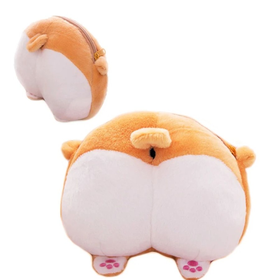 Accessories Kawaii Shop | Kawaii Corgi Bottom Coin Bag Plush