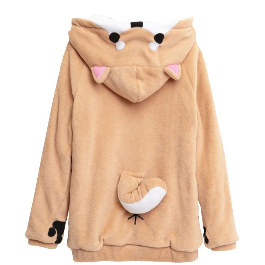 Fashion Kawaii Shop Sweaters & Hoodies | Akita Dog Ear And Tai P U H Hoodie Dog Hoodie