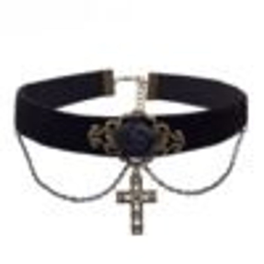 Stationary Kawaii Shop | Gothic Victorian Cross Choker