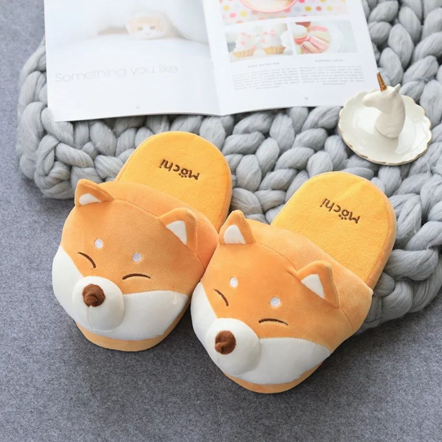 Fashion Kawaii Shop Slippers | Cute Shiba Akita Inu Slippers